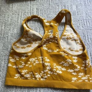 Floral Yellow Tank Top